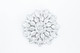 Round Silver Flower Diamante Motif